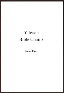 Yahweh Bible Chants By Janice Piper